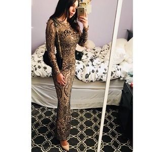 Gold dress